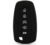 ODSMBK Car Key Cover Remote 5 Buttons Key Case Cover For Fusion For Mustang Explorer F-150 F-250 F-350 2017 2018 Skin Holder-black