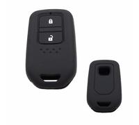 ODSMBK Car Key Cover Silicone Car Key Cover Case For HONDA Vezel City Civic Jazz BRV BR-V HRV Fit Remote Key For JACket Holder Car Accessories-black
