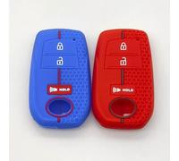 ODSMBK Car Key Cover Silicone Fob Remote Key Case Cover for 2022 2023 For Corolla CROSS HYQ14FBW 3 Buttons 2PCS/lot-1 blue 1 red