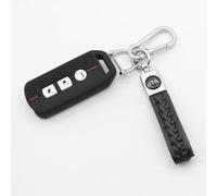 ODSMBK Car Key Cover Silicone Key Case Cover Keychain For HONDA Pcx 125 Forza 125 300 Xadv 750 Forza 350 AD Protection Holder Car Accessory-black 3B with ChainA