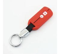 ODSMBK Car Key Cover Silicone Key Case Cover Keychain For HONDA Pcx 125 Forza 125 300 Xadv 750 Forza 350 AD Protection Holder Car Accessory-Red 2B with ChainB