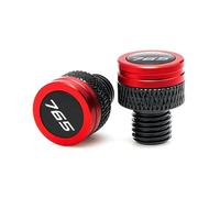 ODSMBK Motorcycle Rearview Side Mirror Hole Cap Plug Mirror Blanking Hole Plug For Triumph Street Triple 765 RS S R 675 660 900 GT Tiger 800 Tiger 1200-Red 765