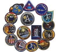ODSS Apollo 1-17 Space Embroidered Patches 60th Anniversary Logo Set