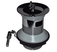 ODSUPPLIES - 1 1/4 Inch Slotted Basin Waste with Chrome Plug Chain & Stay