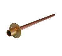 ODSUPPLIES - 1/2" Wallplate with 15mm Copper Tail x 350mm - Pack of 2