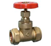 ODSUPPLIES 15mm Gate Valve - Economy - WRAS Approved - Compression Fitting