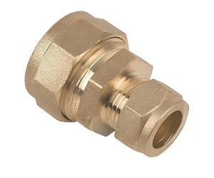 ODSUPPLIES - 22mm x 15mm Brass Compression Reducing Coupling - Bag of 10