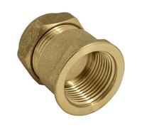 ODSUPPLIES - 22mm x 3/4" BSP Brass Compression Female Adapter - Pack of 2