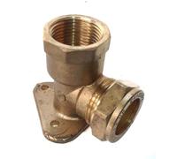 ODSUPPLIES - 22mm x 3/4" Compression Wallplate Elbow