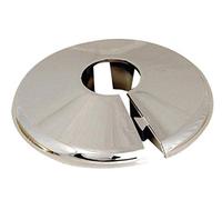 ODSUPPLIES Chrome PVC Pipe Collar - 15mm (Pack of 2)