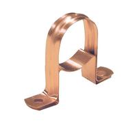 ODSUPPLIES Copper Pipe Clamp - 22mm Saddle Clip with Spacer - Bronze