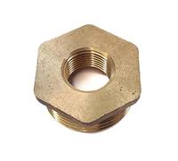 ODSUPPLIES - Hexagon Reducing Bush - 1 Inch BSP x 1/2 Inch BSP - Pack of 2