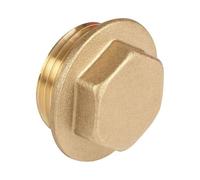 ODSUPPLIES - Pack of 10-3/4" Brass Flanged Plug | Available in 3/8 Inch, 1/2 Inch, 1 Inch, 1 1/4 Inch, 1 1/2 Inch, 2 Inch BSP