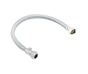 ODSUPPLIES - Pack of 2-22mm x 3/4" 500mm Flexible Isolating Tap Hose WRAS
