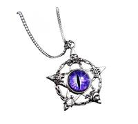 ODTGB Evil Eye Protection Necklace - High Polish 925 Sterling Silver Unisex Pendant Meaningful Gift for Him or Her, 17.5mm, Sterling Silver, No Gemstone