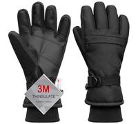 Odtmger Cold Weather Snow Shoveling Work Gloves - Heavy-Duty, Insulated, Windproof and Waterproof Gloves for Construction, Auto Repair and Outdoor Labor