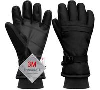 Odtmger Cold Weather Snow Shoveling Work Gloves - Heavy-Duty, Insulated, Windproof and Waterproof Gloves for Construction, Auto Repair and Outdoor Labor