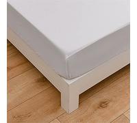 Oduo Fitted Sheets Deep Fit, Solid Color Fitted Sheet Microfibre Elasticated Bed Sheets with Deep Pocket 27cm for Single Double King Size Bed - Easy Care & Durable (White,90x200x27cm)