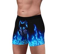 Oduo Men' s Funny Boxers Shorts Novelty 3d Animal Printed Boxer Briefs Soft Polyester Breathable Personalised Underwear Trunks Regular M-XXL, Gift for Boyfriend