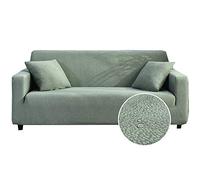 Oduo Stretch Sofa Slipcovers Seersucker Waterproof Furniture Cover Plain Universal Settee Loveseat Couch Cover Pet Protector Non Slip Removable Washable Home Decor (Olive Green,4 seater)
