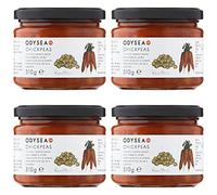 Odysea Chickpeas in Tomato Sauce & Extra Virgin Olive Oil (Pack of 4 x 310g Jars)