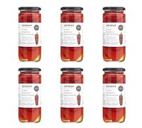 Odysea Roasted Red Peppers (Pack of 6 x 450g Jars)