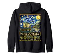 Odysseus Ancient Greek Van Gogh Starry Night Odyssey Zip Hoodie