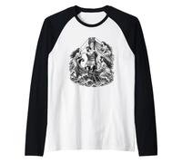 Odysseus and the Sirens Ancient Greek Mythology Art Raglan Baseball Tee