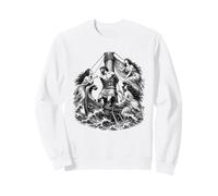 Odysseus and the Sirens Ancient Greek Mythology Art Sweatshirt