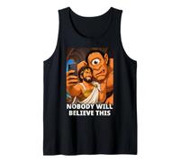 Odysseus from Homer's Odyssey Selfie with Cyclops Polyphemus Tank Top