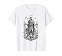 Odysseus Maritime Hero Celestial Greek Mythology Artwork Value Graphic T-Shirt, Men, White, L