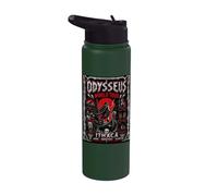 Odysseus World Tour Greek Mythology Heavy Metal Odyssey Stainless Steel Insulated Water Bottle
