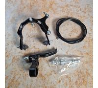 Odyssey 1999 Complete Old School BMX Caliper Lever Cable Brake Kit Black Silver