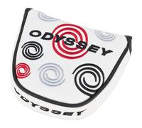 ODYSSEY 2026 SWIRL SILVER MALLET HEADCOVER - WHITE