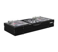 Odyssey CBM10E Carpeted Dj Coffin For A 10 Mixer And 2 Turntables In Battle Position With Surface Mount Hardware
