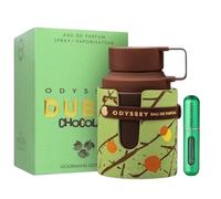 Odyssey Dubai Chocolat Eau de Parfum 100ml | Unisex Long-Lasting Arabic Fragrance | Gourmand with Coffee, Pistachio, Chocolate and Vanilla | Includes Refillable Atomizer Drikanbest