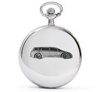 Odyssey Family Minivan ref343 3D Pewter Effect Design on a Polished Silver case Men's Gift Quartz Pocket Watch fob