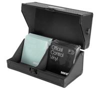 Odyssey KROM Series Industrial Hexagon Black 7" Vinyl Record Case with Shoulder Strap - Holds approx. 135