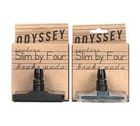 Odyssey Odi Slim 4 - BMX Brake Shoes, Black (Carbon), B, Black