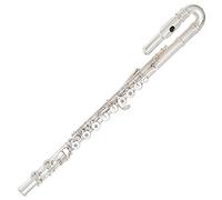 Odyssey Premiere Curved Head Open Hole 'C' Flute Outfit OFL650C - Silver Plated, Includes Straight & Curved Headjoints, Case, Cleaning Accessories - ideal for both beginners and advanced players