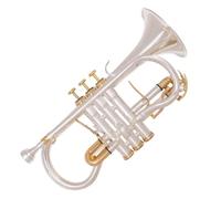 Odyssey Premiere 'Eb' Soprano Cornet Outfit OCR1000 - Silver Plated, Monel Valves, Denis Wick Mouthpiece, Zero-Gravity Case