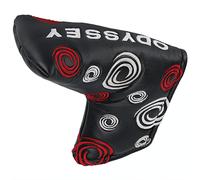 ODYSSEY SWIRL SILVER BLADE HEADCOVER - BLACK