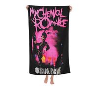 ODZCSYWVY Unisex My Chemical Rock Band Romance Bath Towel Ultra-Soft Bath sheet High Absorbency Ideal for Bathroom Pool Beach and Trips Bath sheet Sized 52×32 inches
