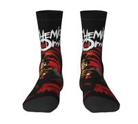 ODZCSYWVY Unisex My Chemical Rock Band Romance Crew Socks Moisture Wicking Half Cushion Polyester breathable Comfortable fashionable for Athletic Sport and Run.