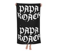 ODZCSYWVY Unisex Roach Music Rock Band Papa Bath Towel Ultra-Soft Bath sheet High Absorbency Ideal for Bathroom Pool Beach and Trips Bath sheet Sized 52×32 inches