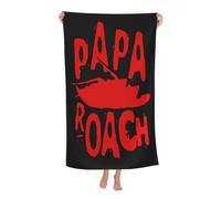 ODZCSYWVY Unisex Roach Music Rock Band Papa Bath Towel Ultra-Soft Bath sheet High Absorbency Ideal for Bathroom Pool Beach and Trips Bath sheet Sized 52×32 inches