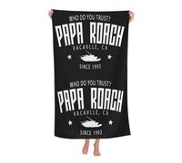 ODZCSYWVY Unisex Roach Music Rock Band Papa Bath Towel Ultra-Soft Bath sheet High Absorbency Ideal for Bathroom Pool Beach and Trips Bath sheet Sized 52×32 inches