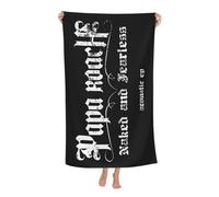 ODZCSYWVY Unisex Roach Music Rock Band Papa Bath Towel Ultra-Soft Bath sheet High Absorbency Ideal for Bathroom Pool Beach and Trips Bath sheet Sized 52×32 inches