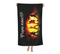 ODZCSYWVY Unisex Roach Music Rock Band Papa Bath Towel Ultra-Soft Bath sheet High Absorbency Ideal for Bathroom Pool Beach and Trips Bath sheet Sized 52×32 inches