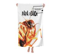 ODZCSYWVY Unisex Roach Music Rock Band Papa Bath Towel Ultra-Soft Bath sheet High Absorbency Ideal for Bathroom Pool Beach and Trips Bath sheet Sized 52×32 inches